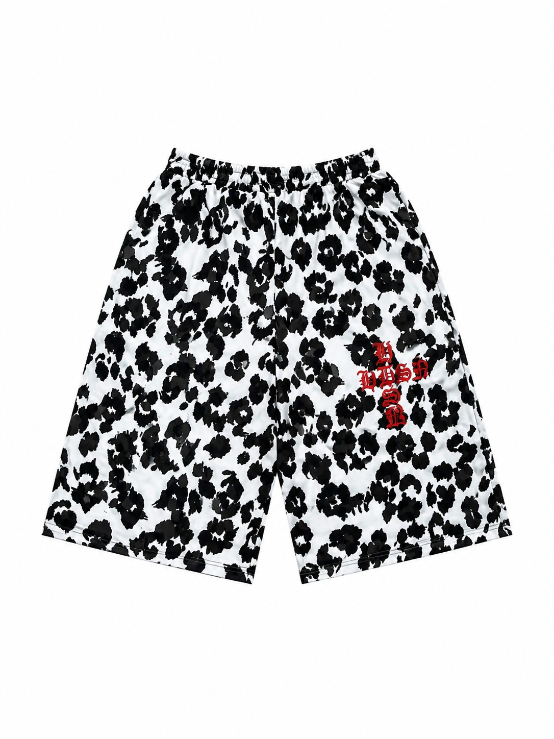 White Camo & Orange Hudson 3/4 Shorts