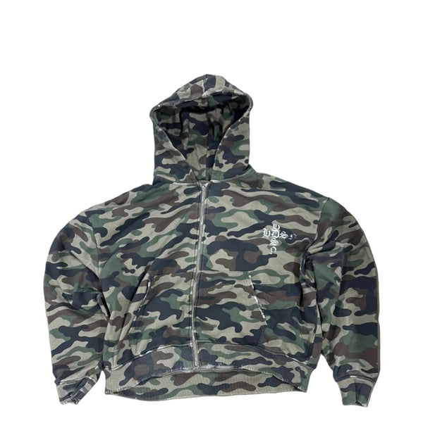 Hudson Cross Camo Zip Up