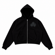 Black/Black Patch Hoodie