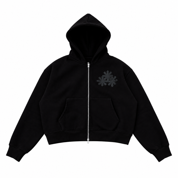 Black/Black Patch Hoodie