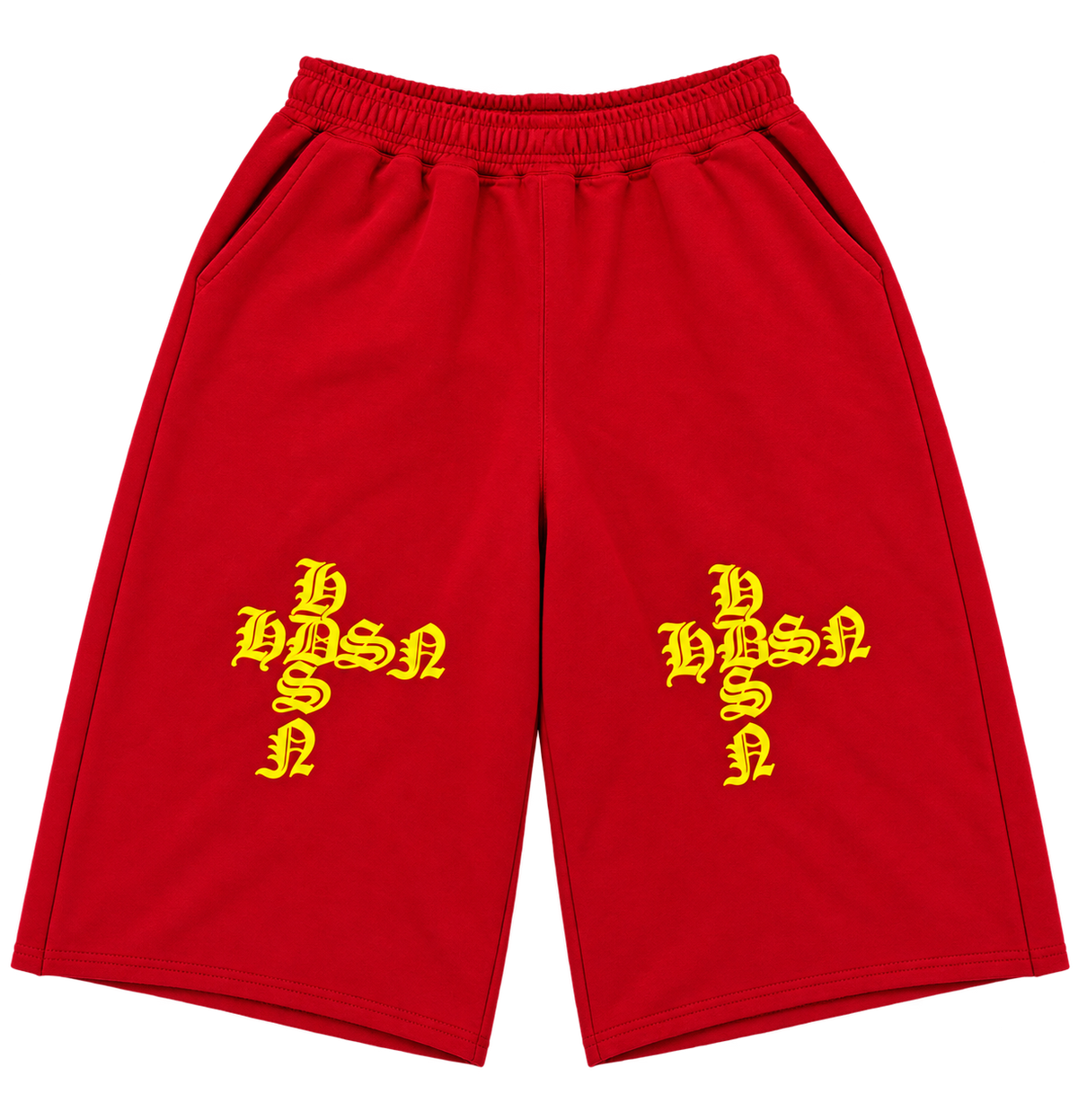 Red/Yellow 3/4 Shorts