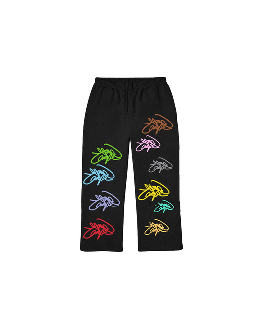 Black Graffiti Sweatpants